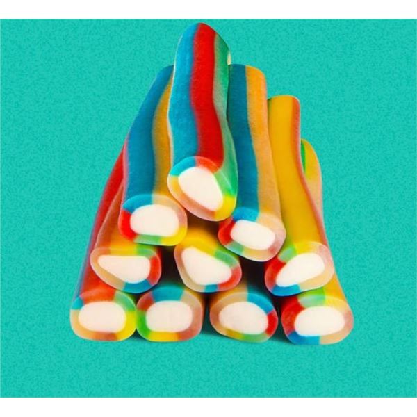 Sweet Sixteen Rainbow Filled Licorice 100 g, Case of 12 Units