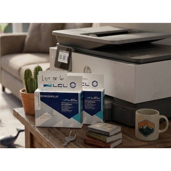 LCL Lot of 6 Ink Cartridges Compatible with HP 8100, 8600, 8600PLUS