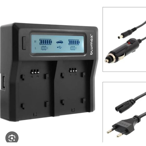 Fomito FH50 Dual Digital Battery Charger for Sony 330, 230, 290, 390