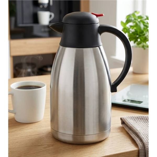 Stainless Steel Thermal Pitcher Double Walled 2.0L with Lid