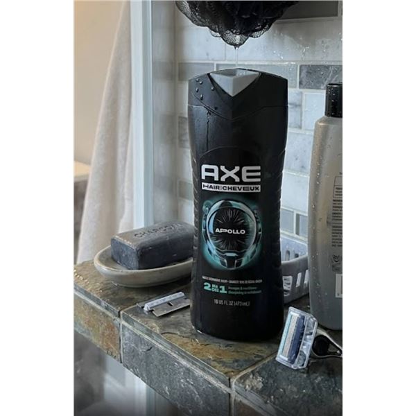 Axe Apollo 2-in-1 Shampoo and Conditioner, 16 fl oz