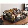 Image 1 : Two-Tier Metal Mesh Spice Rack Shelf Organizer