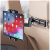 Image 1 : Adjustable Car Headrest Mount for 4-12.9 inch Tablets and Phones