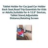 Image 3 : Adjustable Car Headrest Mount for 4-12.9 inch Tablets and Phones