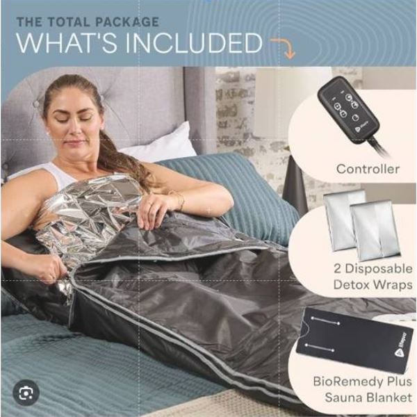 LifePro BioRemedy Infrared Sauna Blanket (Large, Black) LP-BRMDYL-BLK