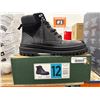 Image 2 : Black Combat Style Boots, Size 12, Model WK0259
