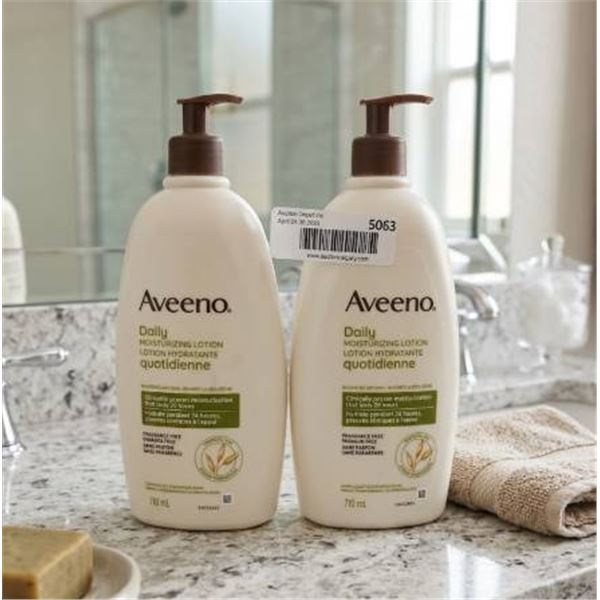 Aveeno Daily Moisturizing Lotion 710 mL Bottle Set