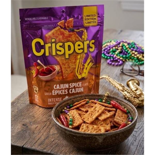 Crispers Cajun Spice Flavor Snack Pack 12 x 145g Limited Edition