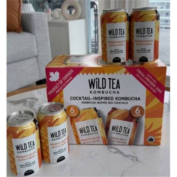 Wild Tea Kombucha Cocktail-Inspired Beverages, 12 x 355 ml Cans