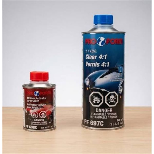 Pro Form PF 697C Clear 4:1 and Medium Activator 2-Part Kit