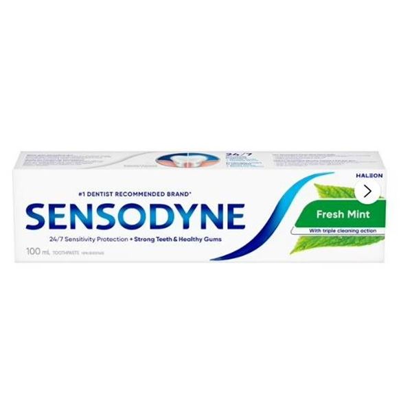 Sensodyne Fresh Mint Toothpaste Tubes, 9x100 ml