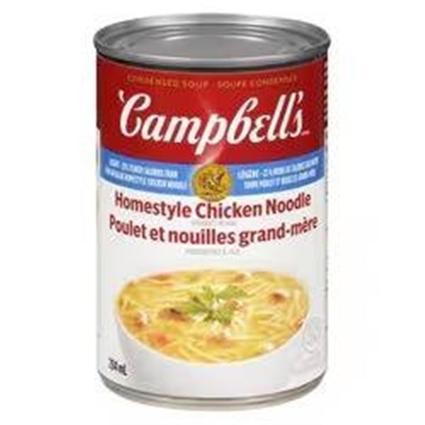Campbell's Homestyle Chicken Noodle Soup Cans Lot of 12, 284 mL Each