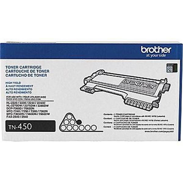 Brother TN-450 Toner Cartridge for Multiple Printer Models