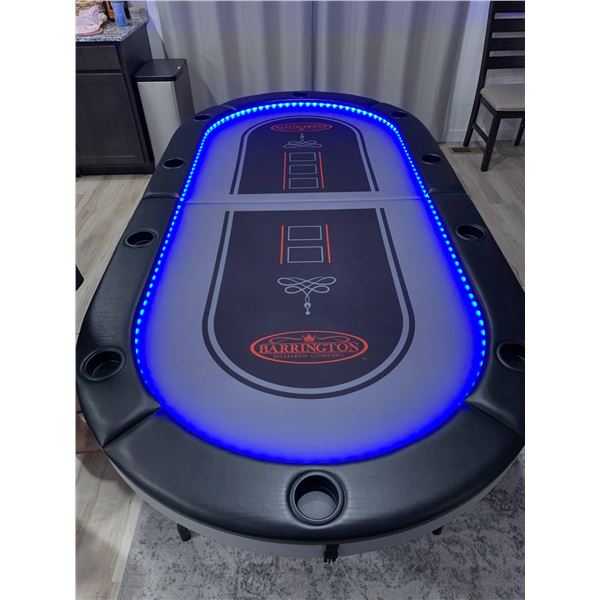 Barrington Billiards Company Foldable Poker Table Top With Case