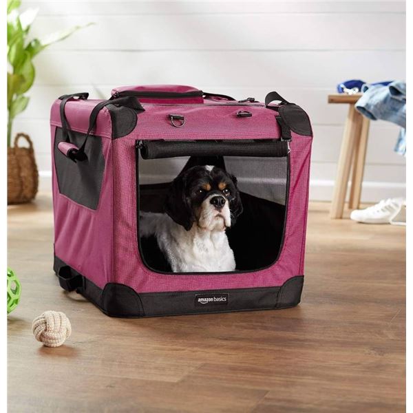 Amazon Basics Premium Folding Portable Soft Pet Crate - 42 In / 106 Cm