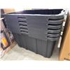 Image 2 : Heavy-Duty Stackable Plastic Storage Totes