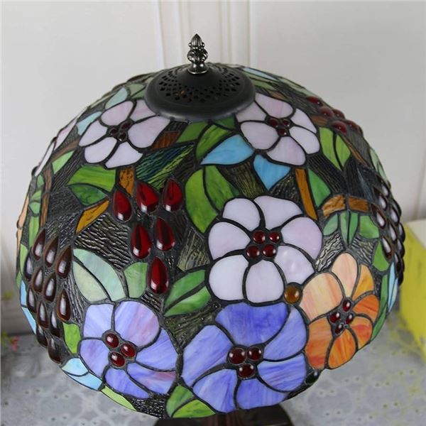 Stained Glass Pole Lamp in box