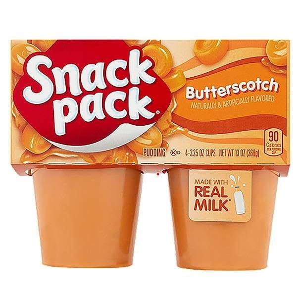 Snack Pack Butterscotch Caramel Pudding Cups