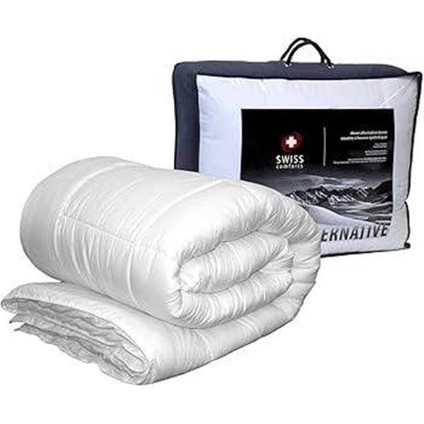 Swiss Comforts Carbon Duvet, Down Alternative, 90 x 90 Inches