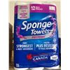 Image 2 : Sponge Towels Premium Paper Towels, 12 Rolls