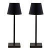 Image 1 : Mikasa Set of 2 Touch Control Rechargeable LED Lamps