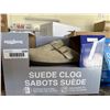 Image 2 : Aquatherm Suede Clog Sabots - Size 7 - Comfort Foot Bed