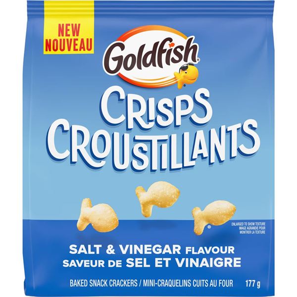 Goldfish Crisps Salt & Vinegar Flavor 14 x 177g Bag