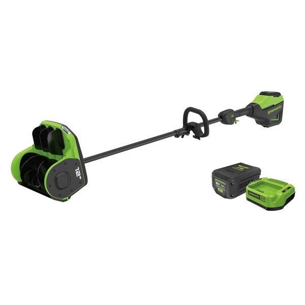 Greenworks Pro Maxpower 80V 12-Inch Snow Shovel with 2.0Ah Battery and Charger