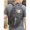 Image 1 : Champion Black Backpack with Multiple Compartments