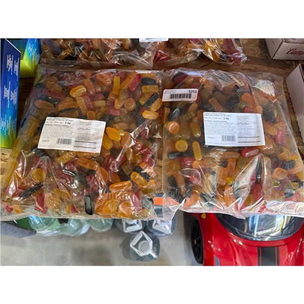 Clara Original Formula Winegum Gummies 3 kg Bags, Lot of 2