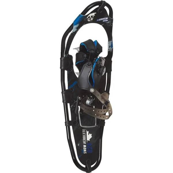 Mountain Profile Snowshoes in Black and Blue with Mesh Carrying Case