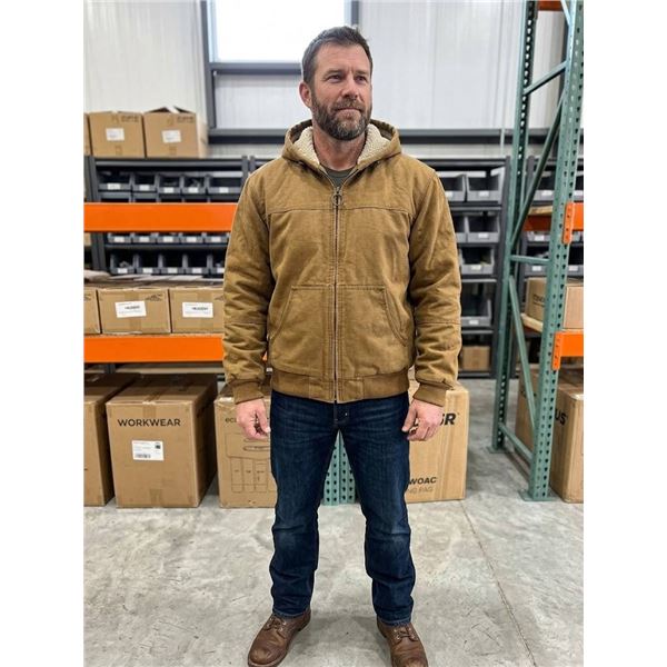 G.H. Bass & Co. Men's Jacket, Medium, Brown with Sherpa Lining