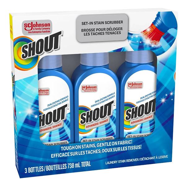 Set-In Stain Scrubber by SC Johnson, Advanced Formula, 3 Bottles