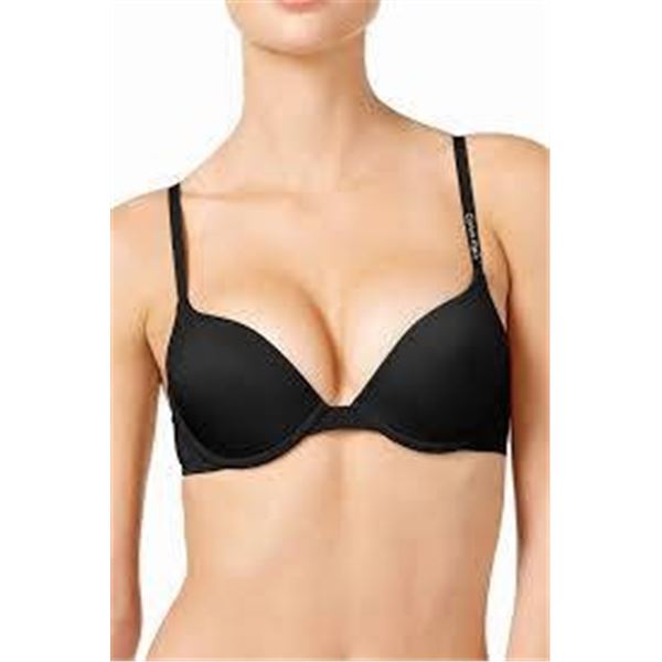 Calvin Klein 38D 2-Pack Push Up Plunge Microfiber Stretch Bras