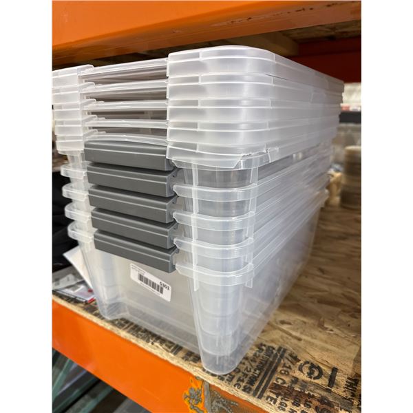 Plastic Storage Containers With Nested Stackable Design