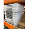 Image 1 : Plastic Storage Containers With Nested Stackable Design