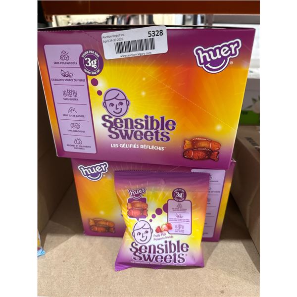 Huer Sensible Sweets, Assorted Fruit Flavor Gummies, 3g of Sugar per Serving