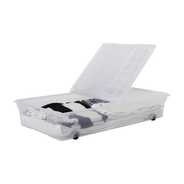 Clear Plastic Storage Container With Lid and Label Tags
