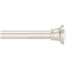 Image 1 : Amazon Basics 1-Inch Curtain Rod, 36–72 Inches, Nickel, 2 Units
