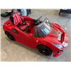 Image 3 : Red Ferrari Kids Electric Ride-On Car with Charger and Steering Controls