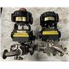 Image 1 : (2) Techmatic #DFS063-SR10-M-P Pneumatic Valve Actuators w/#ALS-400M2 Mechanical Switches