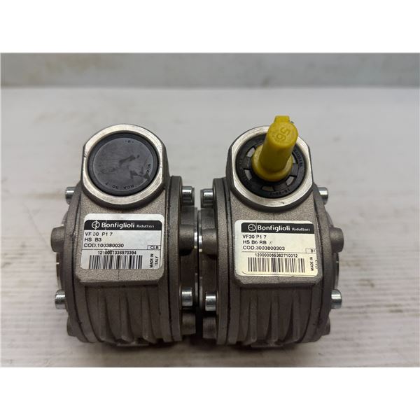 Lot of (2) Bonfiglioli #VF 30 P17 HS B3 & #VF 30 P17 HS B6 RB