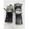 Image 1 : Lot of (2) Yaskawa Motors w/ Gear Reducers