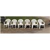 Image 1 : PLASTIC PATIO CHAIRS, SET OF 6