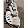 Image 2 : PLASTIC PATIO CHAIRS, SET OF 6