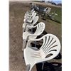 Image 3 : PLASTIC PATIO CHAIRS, SET OF 6