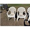 Image 6 : PLASTIC PATIO CHAIRS, SET OF 6