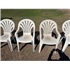 Image 7 : PLASTIC PATIO CHAIRS, SET OF 6