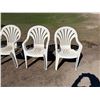 Image 8 : PLASTIC PATIO CHAIRS, SET OF 6