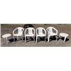 Image 1 : PATIO CHAIRS AND TABLES - FOUR CHAIRS AND TWO SIDE TABLES